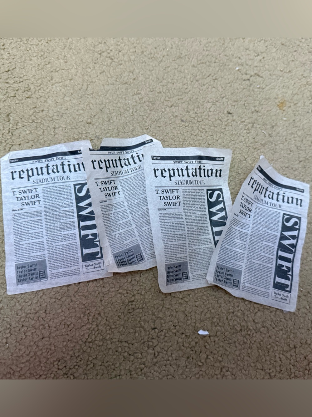Taylor Swift Confetti from Reputation World Tour